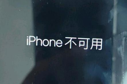 赤水苹果服务网点分享锁屏界面显示“iPhone 不可用”如何解决 