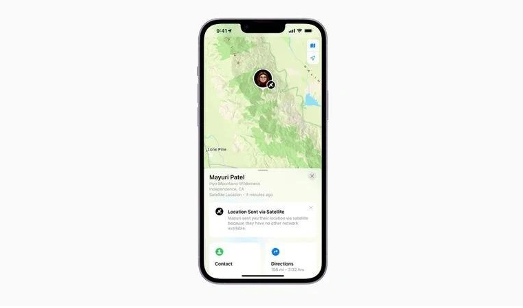 赤水苹果14维修分享iPhone14系列中 FindMy功能通过卫星分享位置方法教程 