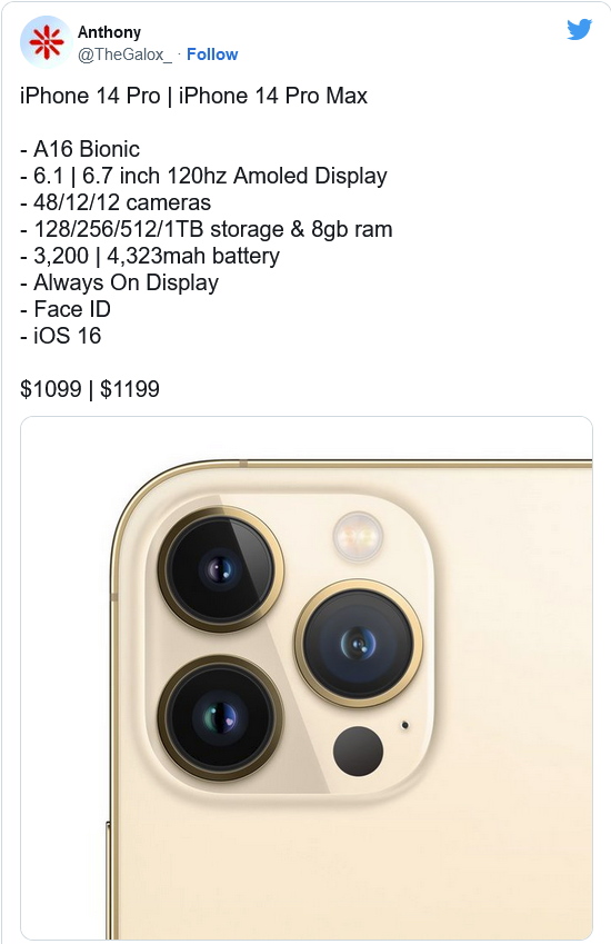 赤水苹果14维修分享iPhone 14全系涨价 
